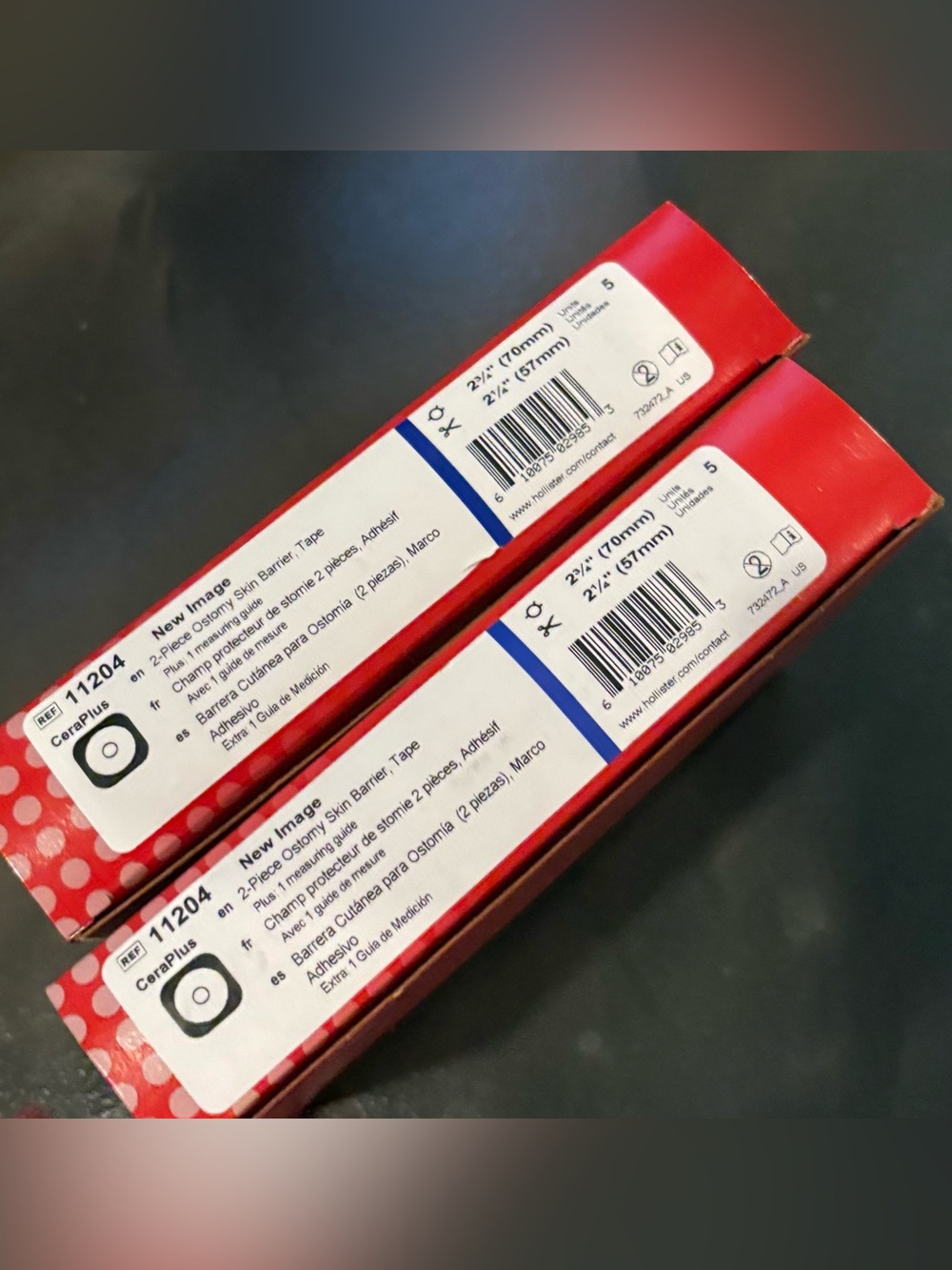 Hollister CeraPlus 11204 BUNDLE OF 10 Ostomy Skin Barriers 2 3/4” Exp. 2030 - Picture 2 of 5
